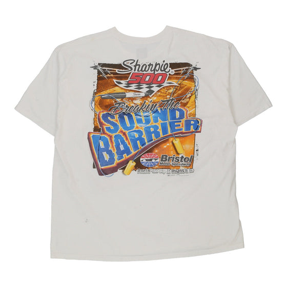 Vintage white Bristol Speedway Smi Properties T-Shirt - mens xx-large