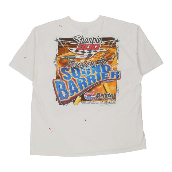 Vintage white Bristol Speedway Smi Properties T-Shirt - mens xx-large