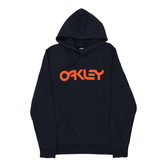 Vintage navy Oakley Hoodie - mens x-large