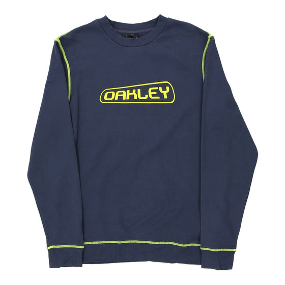 Vintage navy Oakley Sweatshirt - mens large