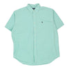 Blake Ralph Lauren Short Sleeve Shirt - XL Blue Cotton