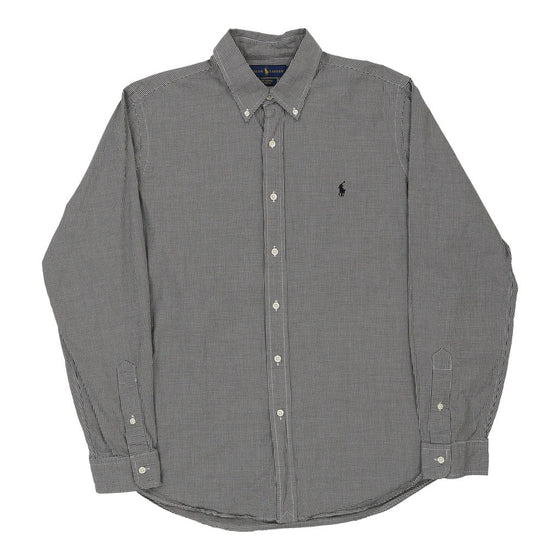 Ralph Lauren Checked Shirt - Large Grey Cotton