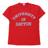 Made In The USA University Of Dayton Signal Sports T-Shirt - Large Red Cotton