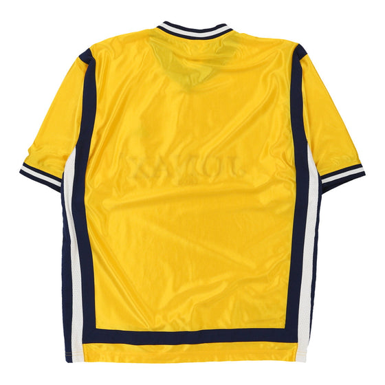 Vintage yellow F.C. Messina Adidas Football Shirt - mens large