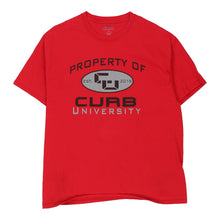  Vintage red Curb University Champion T-Shirt - mens x-large