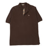 Vintage brown Burberry London Polo Shirt - mens large