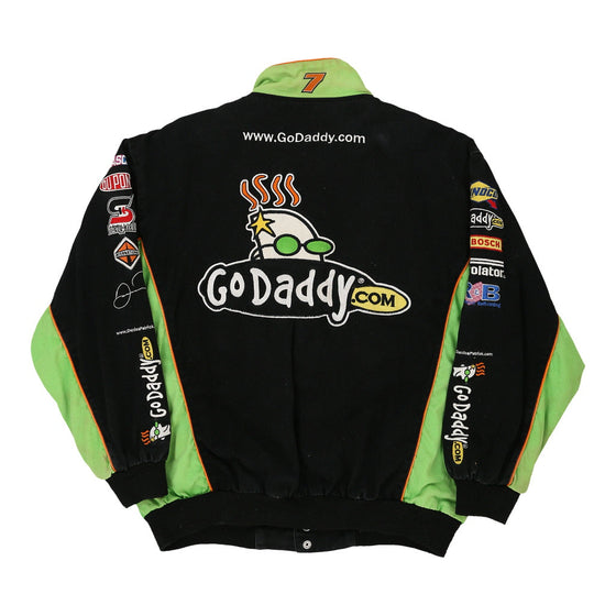 Chase Authentics Nascar Jacket Large Black Cotton