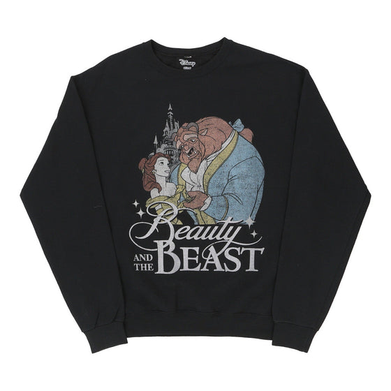 Vintage black Beauty And The Beast Disney Sweatshirt - womens x-large