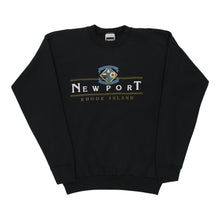  Vintage black Newport Rhode Island Tultex Sweatshirt - mens large