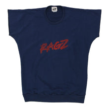  Vintage navy 1980s Made In USA Ragz T-Shirt - mens large