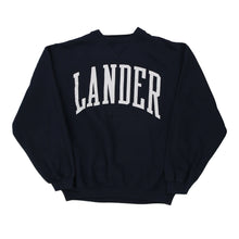  Vintage navy Lander Gear For Sports Sweatshirt - mens small