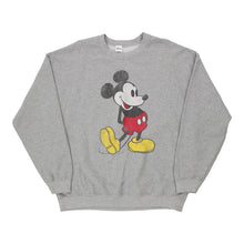  Vintage grey Mickey Mouse Disney Sweatshirt - mens x-large