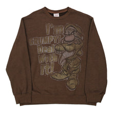  Vintage brown Disney Sweatshirt - mens large