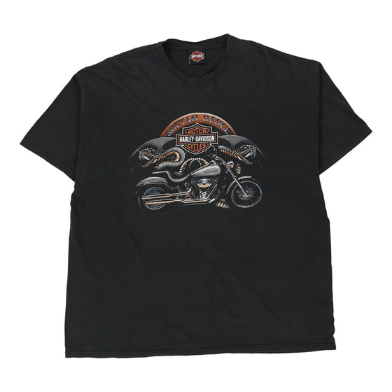 Vintage black Wauwatosa, Wisconsin Harley Davidson T-Shirt - mens xx-large