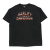 Vintage black Appleton, Wisconsin Harley Davidson T-Shirt - mens x-large