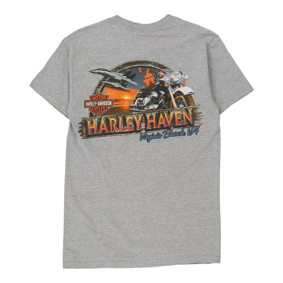 Vintage grey Virginia Beach, Virginia Harley Davidson T-Shirt - mens small