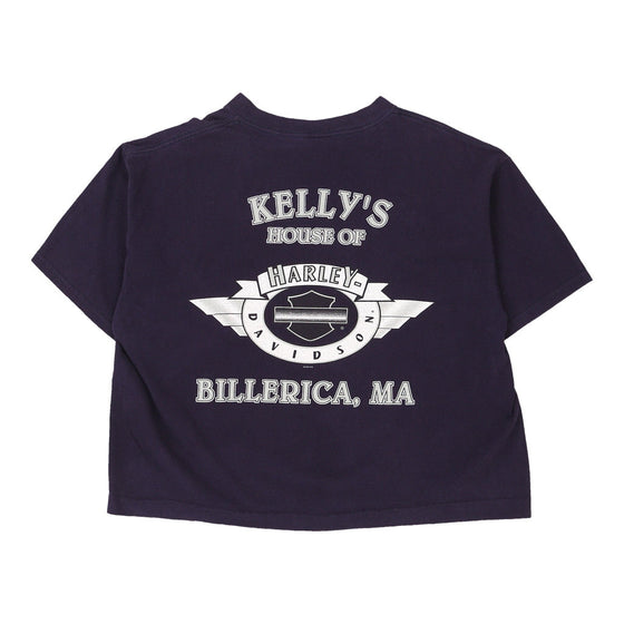 Vintage purple Billerica, Massachusetts Harley Davidson T-Shirt - mens x-large