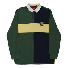  Vintage green Izod Rugby Shirt - mens medium