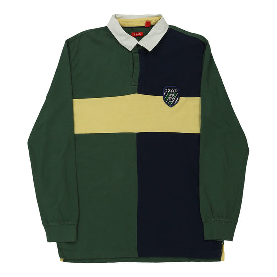 Vintage green Izod Rugby Shirt - mens medium