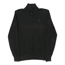  Vintage black Ralph Lauren 1/4 Zip - mens small