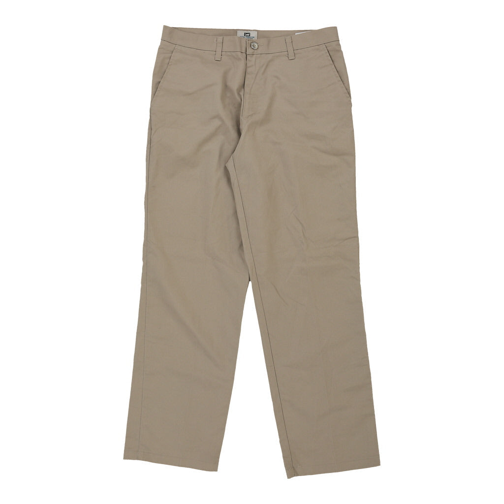 Lee Chinos - 34W 31L Beige Polyester Blend – Thrifted.com