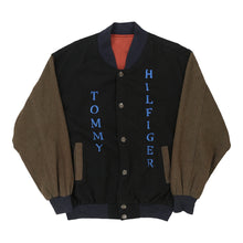  Vintage block colour Bootleg Tommy Hilfiger Varsity Jacket - mens large