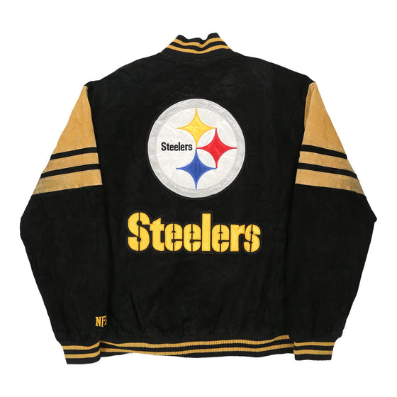 Vintage black Pittsburgh Steelers Nfl Varsity Jacket - mens xx-large