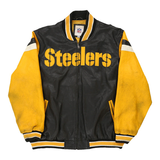 Vintage block colour Pittsburgh Steelers Nfl Varsity Jacket - mens xx-large