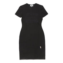  Iceberg Jeans Midi Bodycon Dress - Small Black Cotton