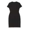 Iceberg Jeans Midi Bodycon Dress - Small Black Cotton