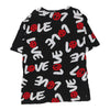 Love Moschino Graphic T-Shirt - Medium Black Cotton