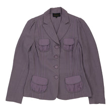  Luisa Spagnoli Blazer - Medium Purple Linen Blend