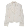 Red Valentino Blazer - Medium White Cotton