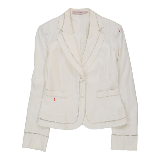 Red Valentino Blazer - Medium White Cotton