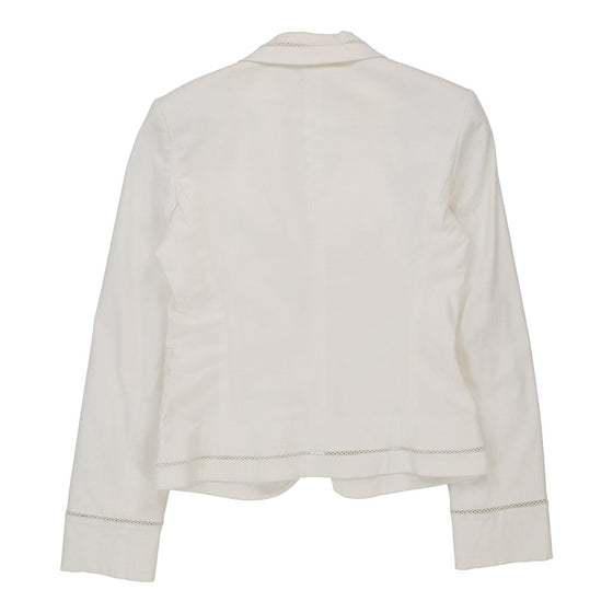 Red Valentino Blazer - Medium White Cotton