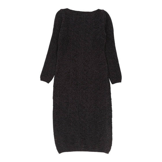 Gianni Versace Jumper Dress - Medium Black Nylon Blend