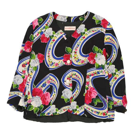 Roccobarocco Floral Blazer - Large Multicoloured Silk Blend