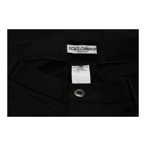 Dolce & Gabbana Trousers - 32W UK 12 Black Cotton