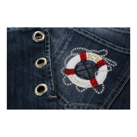 Iceberg Jeans - 29W UK 8 Blue Cotton