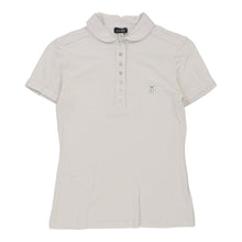  Armani Jeans Polo Shirt - Small White Cotton