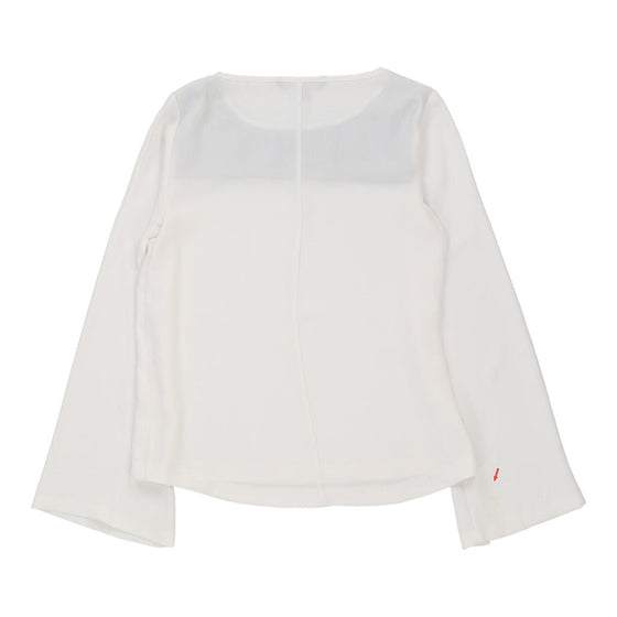 Armani Exchange Blouse - Small White Viscose