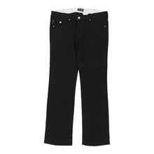  Armani Jeans Jeans - 32W UK 10 Black Linen Blend