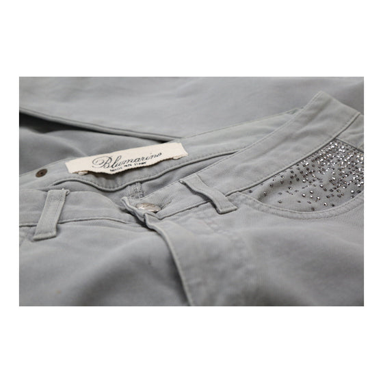 Blumarine Jeans - 30W UK 8 Grey Cotton