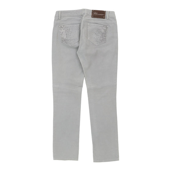 Blumarine Jeans - 30W UK 8 Grey Cotton