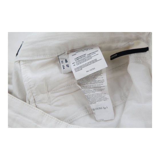 Armani Jeans Trousers - 28W UK 8 White Cotton