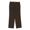 Armani Jeans Trousers - 30W UK 10 Brown Polyester Blend