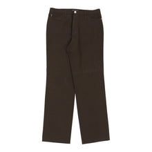  Armani Jeans Trousers - 30W UK 10 Brown Polyester Blend