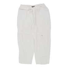  Emporio Armani Trousers - 36W UK 18 White Linen Blend