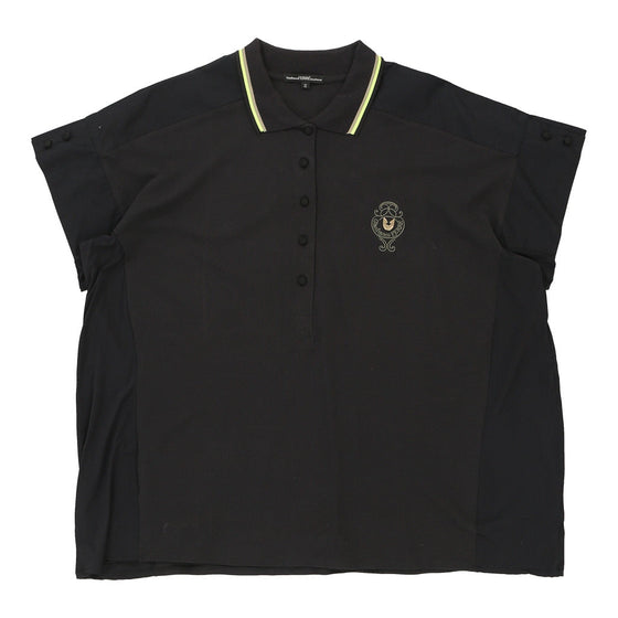 Gianfranco Ferre Polo Shirt - XL Black Cotton Blend