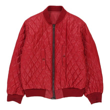  Oaks by Ferre Reversible Bomber Jacket - Large Red Polyester